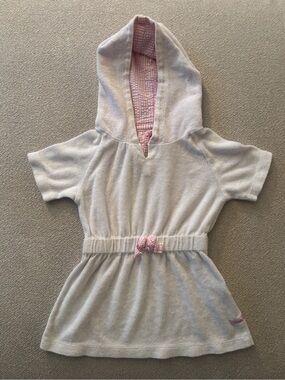 Rufflebutts Baby Toddler Swim Coverup White Size 2T
